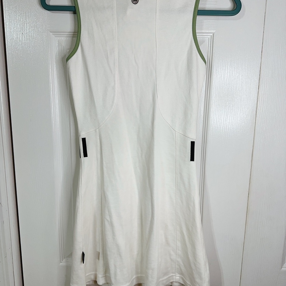 Vintage Adidas Tennis Dress Green Accents Gem